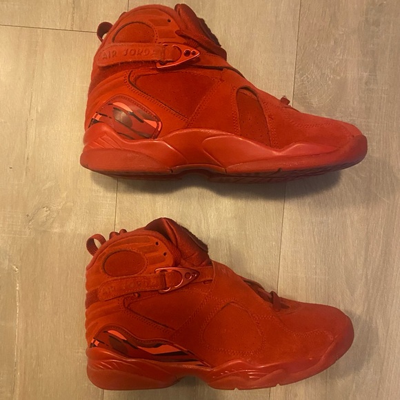 Authentic Jordan 8 Retro Valentine's Day 2018 (W) size 8, worn - Picture 9 of 10